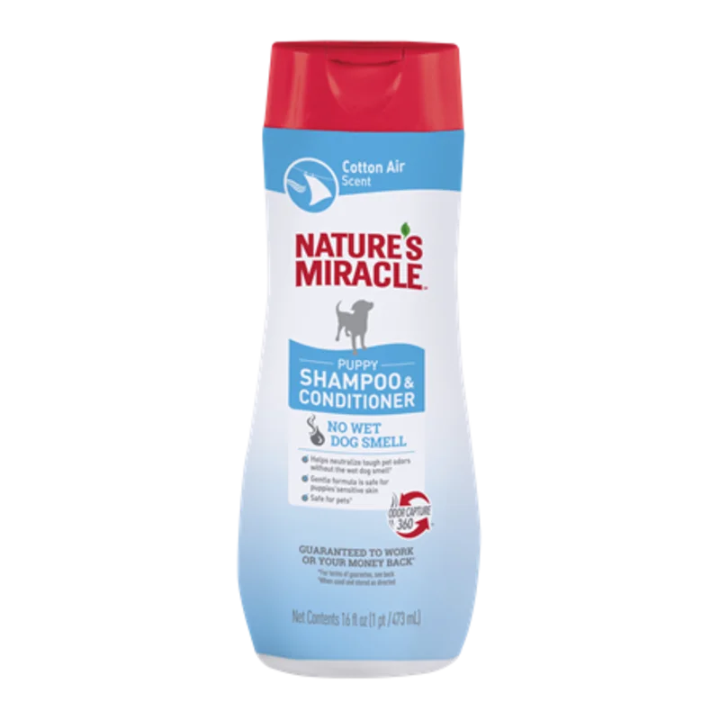Nature's Miracle Puppy Shampoo & Conditioner - Cotton Air Scent