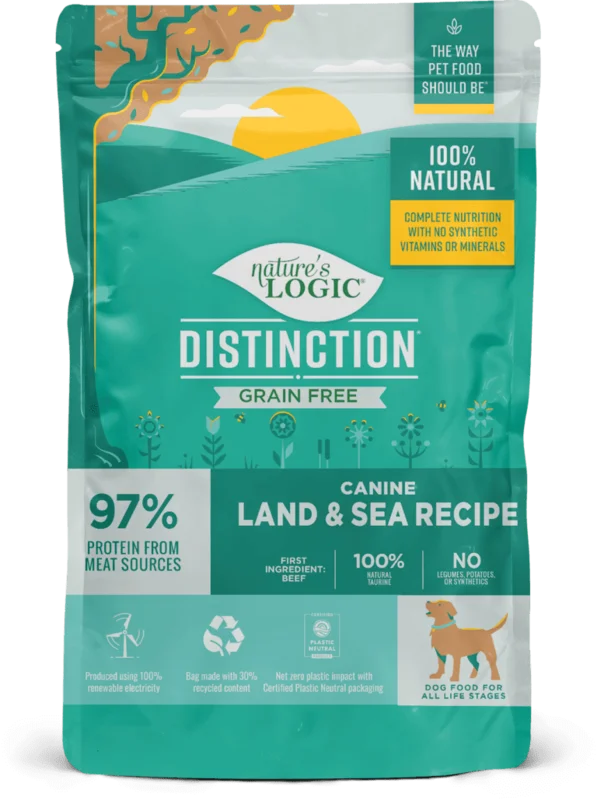 Natures Logic Distinction Grain Free Canine Land and Sea Recipe Dry Dog Food