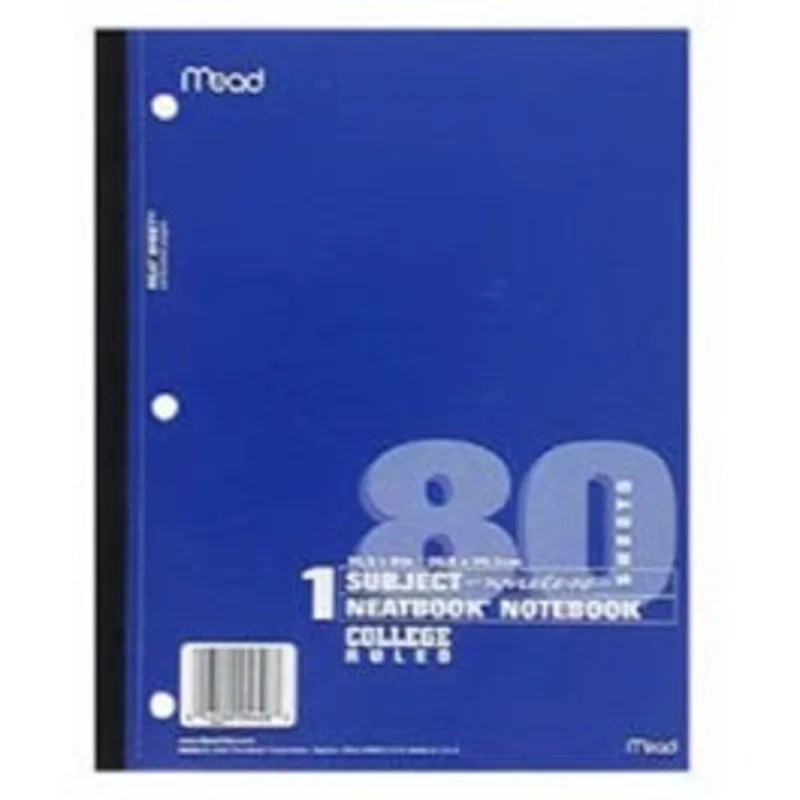 Neatbook Wireless Notebook, College-Rule, White, 10.5 x 8-In., 80-Sheets