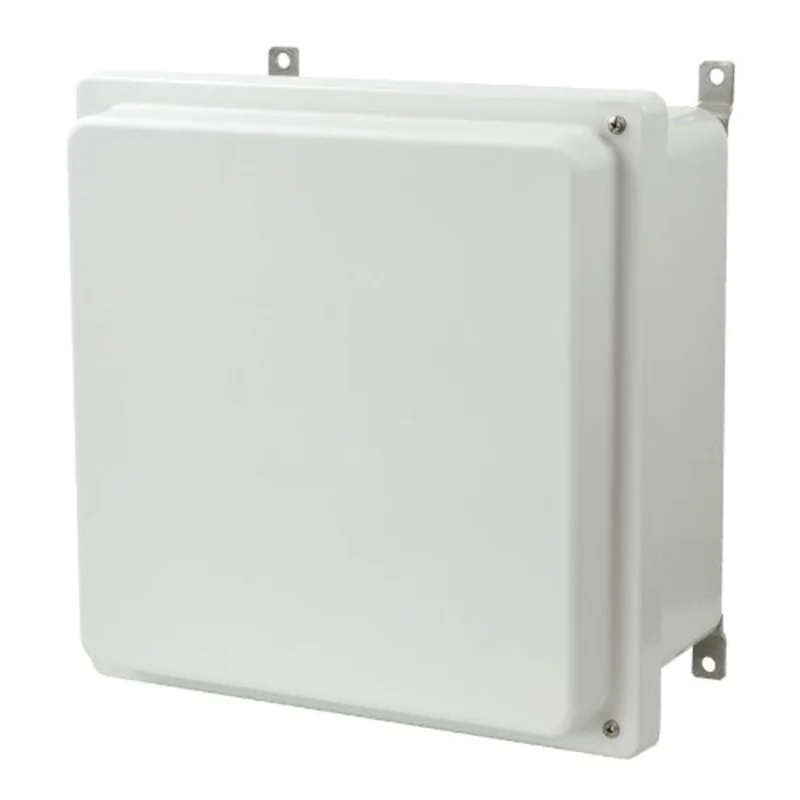 NEMA 4X AM-R Series JIC Size Fiberglass Enclosure AM1226RH