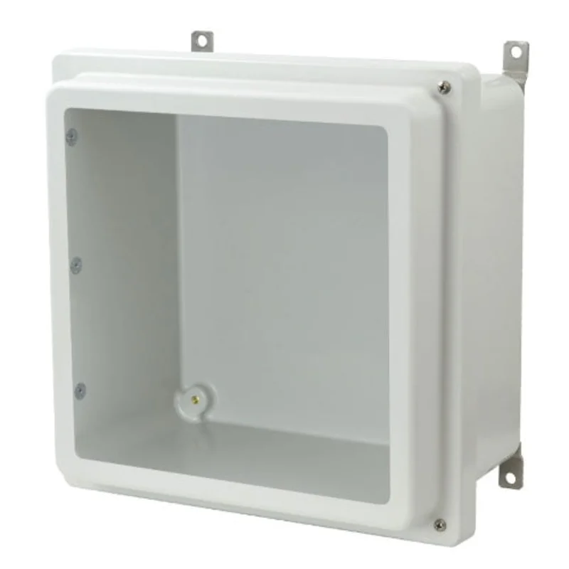 NEMA 4X AM-R Series JIC Size Fiberglass Enclosure with Windows AM1226RHW