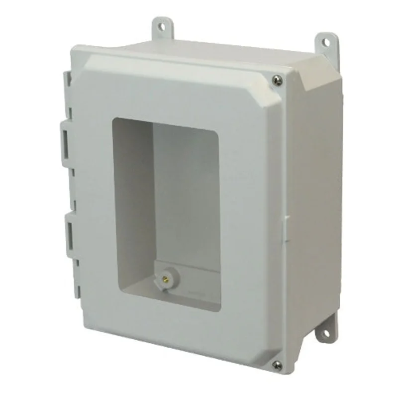 NEMA 4X JIC Size Screw Wall Mount Solid Fiberglass Enclosure AMU864HW