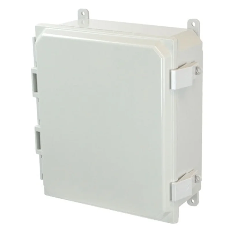 NEMA 4X Nonmetallic Snap Latch JIC Size Polycarbonate Enclosure AMP1204NL