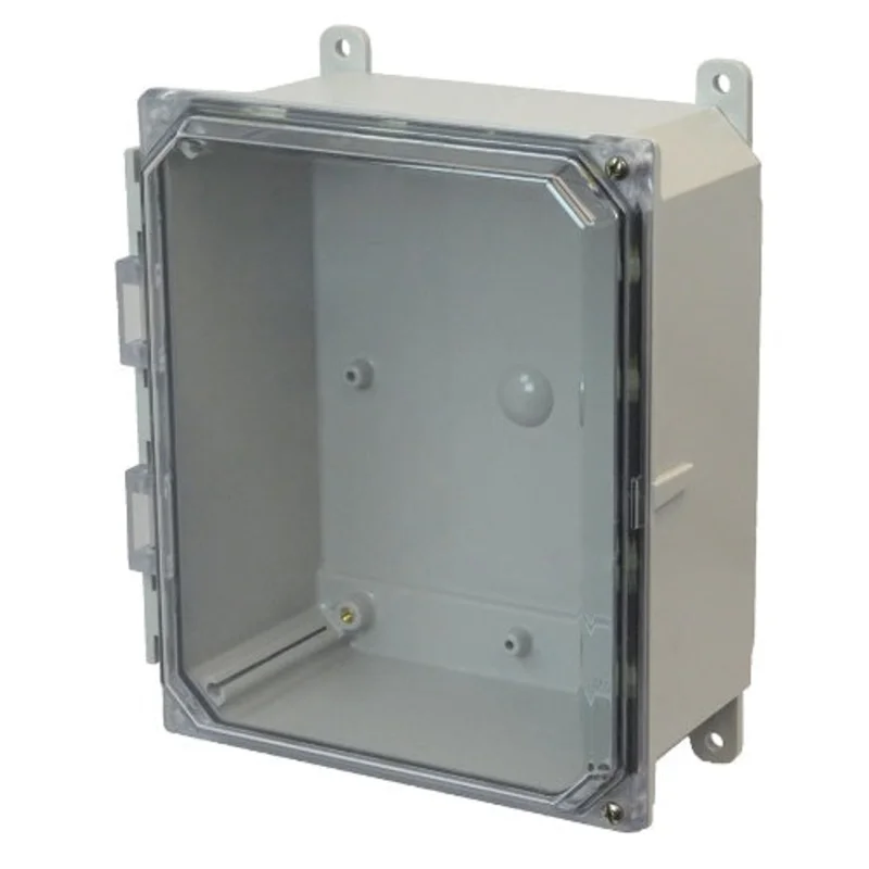 NEMA 4X POLYLINE AMP Series Polycarbonate Window Enclosure with Clear Cover AMP864CCH