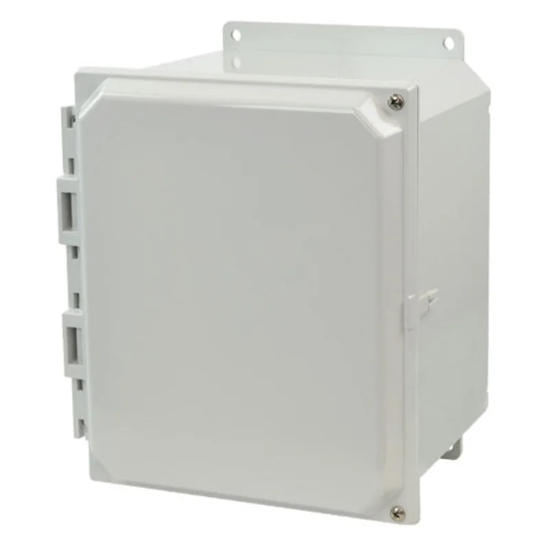 NEMA 4X Screw POLYLINE AMP Series JIC Size Polycarbonate Enclosure AMP1086HF