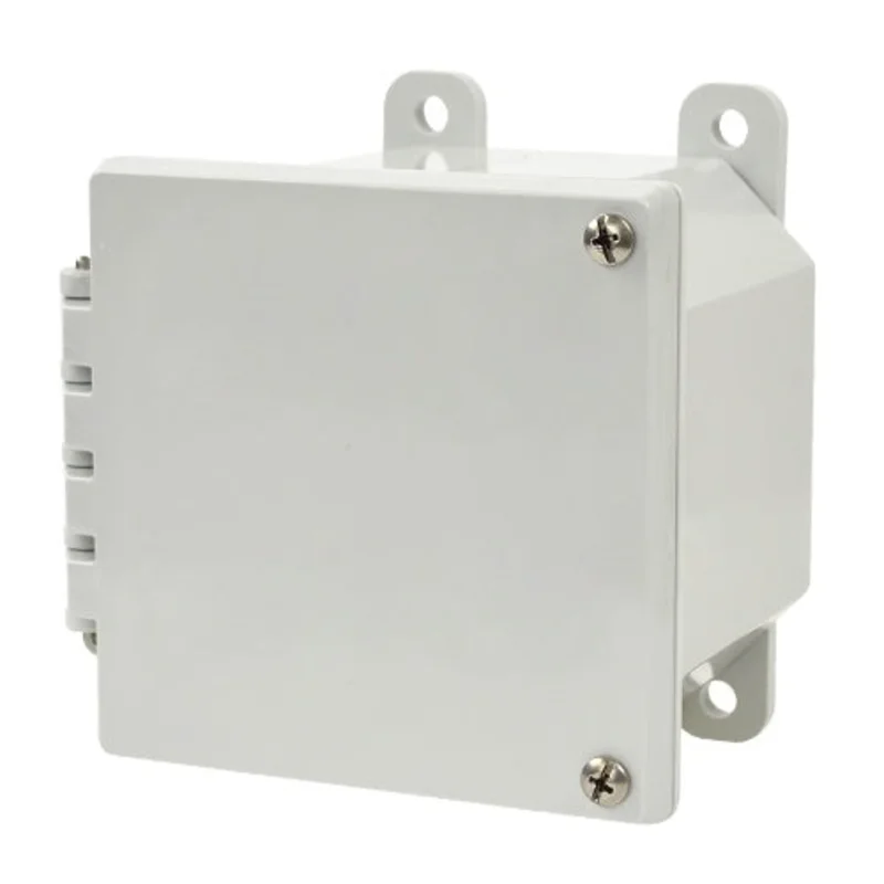 NEMA 4X Screw Wall Mount Grey JIC Size Polycarbonate Enclosure AMP443H