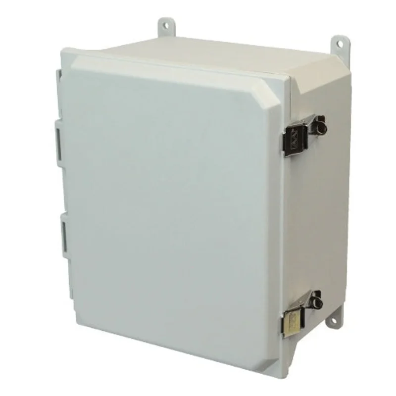 NEMA 4X Solid Padlocking Metal Snap Latch Hinged Cover AMU1860L