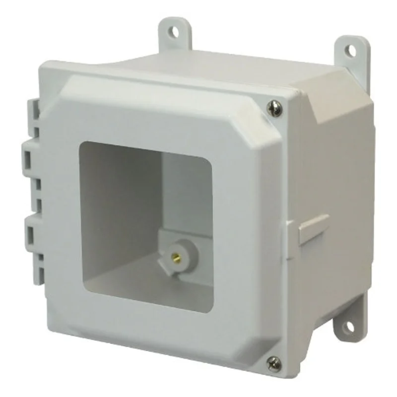 NEMA 4X Solid Wall Mount JIC Size Fiberglass Enclosure AMU664HW
