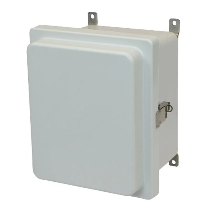 NEMA 4X Steel Lockable Snap Latch Fiberglass Enclosure AM1086RL