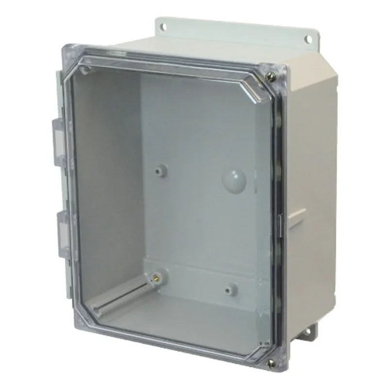 NEMA 4X Window Wall Mount Fiberglass Non Metallic Enclosure AMP1084CCHF