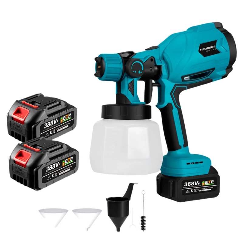 NewBeny 1200ML Cordless Paint Sprayer [2 Batteries and a Charger Included]