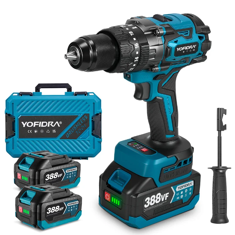 NewBeny 13mm 900N.m Brushless Cordless Impact Drill