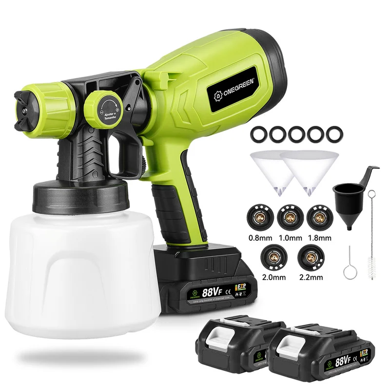 NewBeny 1400ML Cordless Paint Sprayer [2 Batteries and a Charger Included]