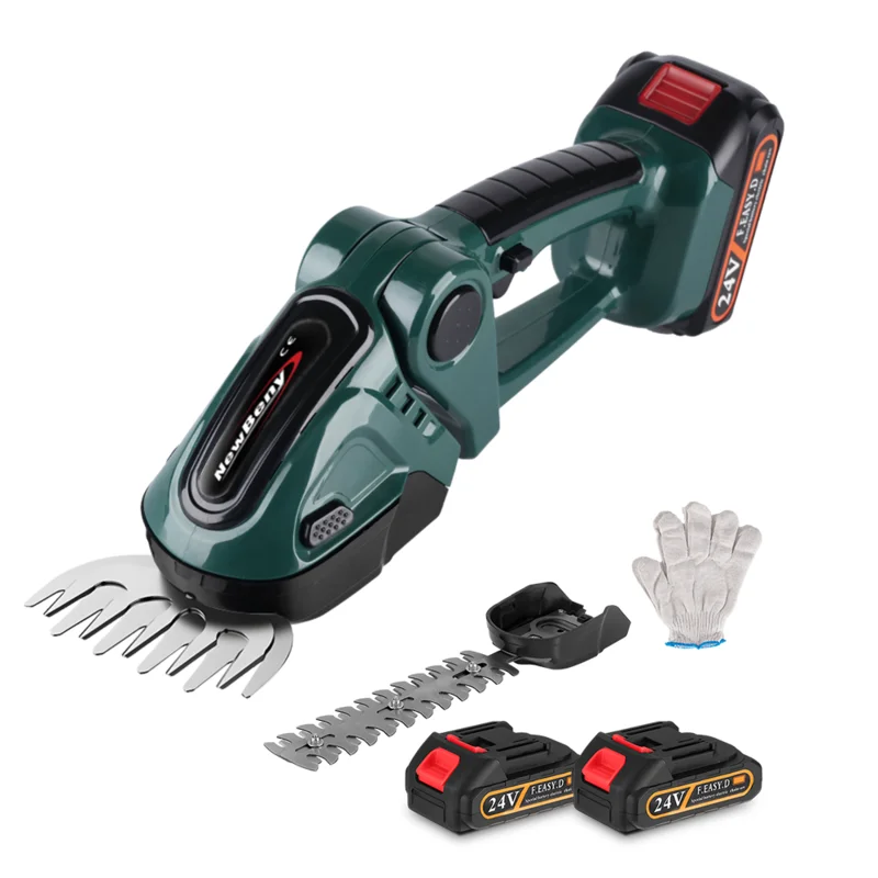 NewBeny 24V 2 in 1 Cordless Hedge Trimmer Handheld For Makita 18V Battery Green