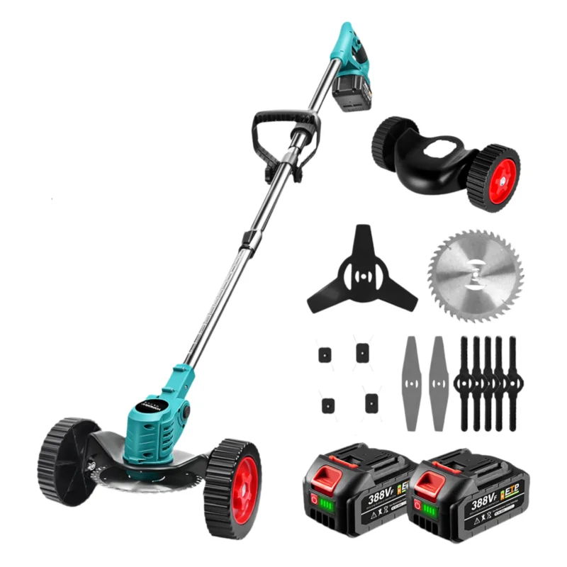 NewBeny 3000W 6 Inch Cordless Grass Trimmer Foldable Lawn Mower