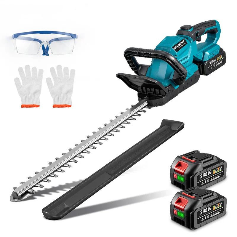 NewBeny 53cm Cordless Hedge Trimmer with Adjustable Handle & LED Battery Display