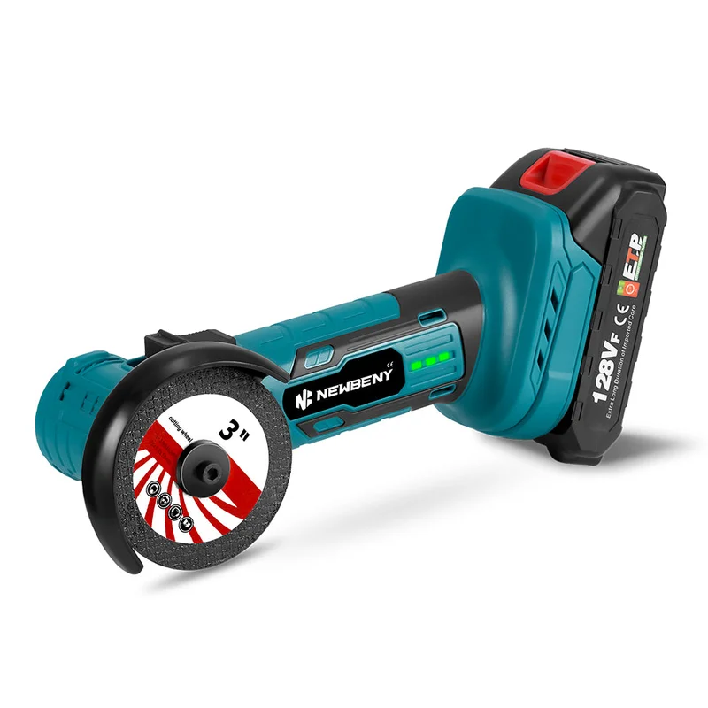 NewBeny 76mm 3-Inch Brushless Cordless Mini Angle Grinder For Makita 18V Battery