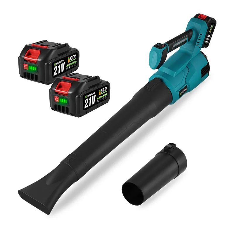 NewBeny Brushless Cordless Leaf Blower 3 Gears [2 Batteries and a Charger Included]