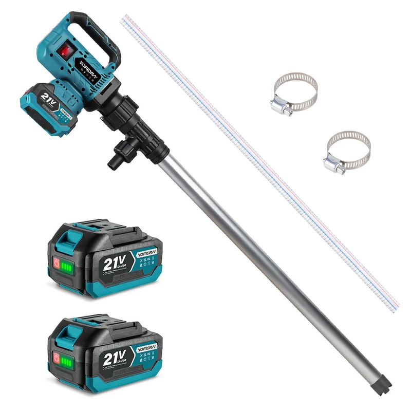NewBeny Brushless Cordless Water & Oil Transfer Pump [2 Batteries and a Charger Included]