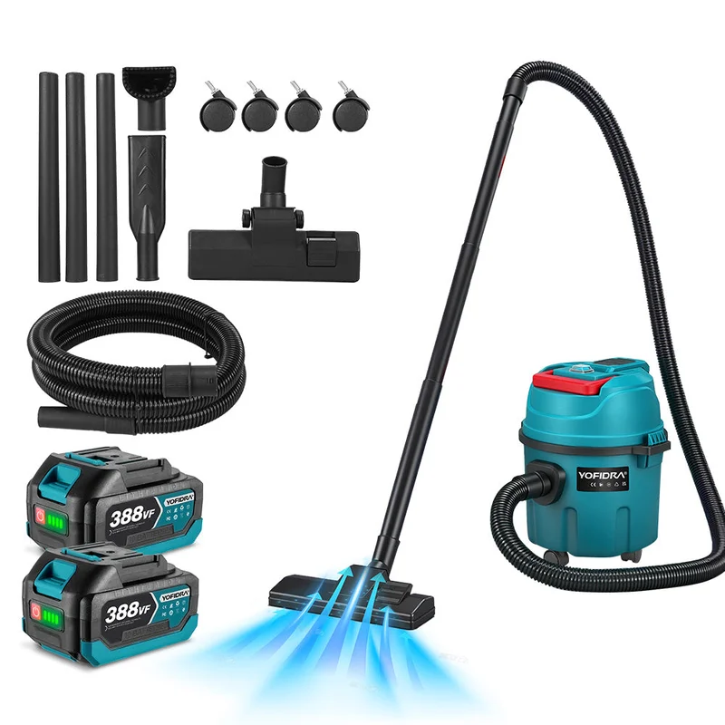 NewBeny Cordless 10L Wet & Dry Vacuum Cleaner With Swivel Casters