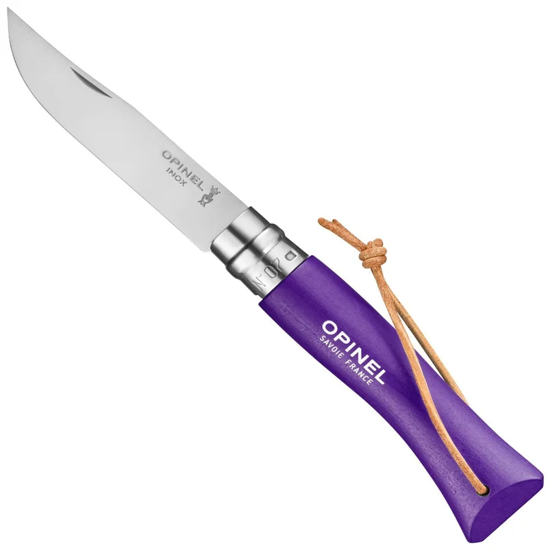 No.07 Stainless Steel Pocket Knife with Lanyard Beech