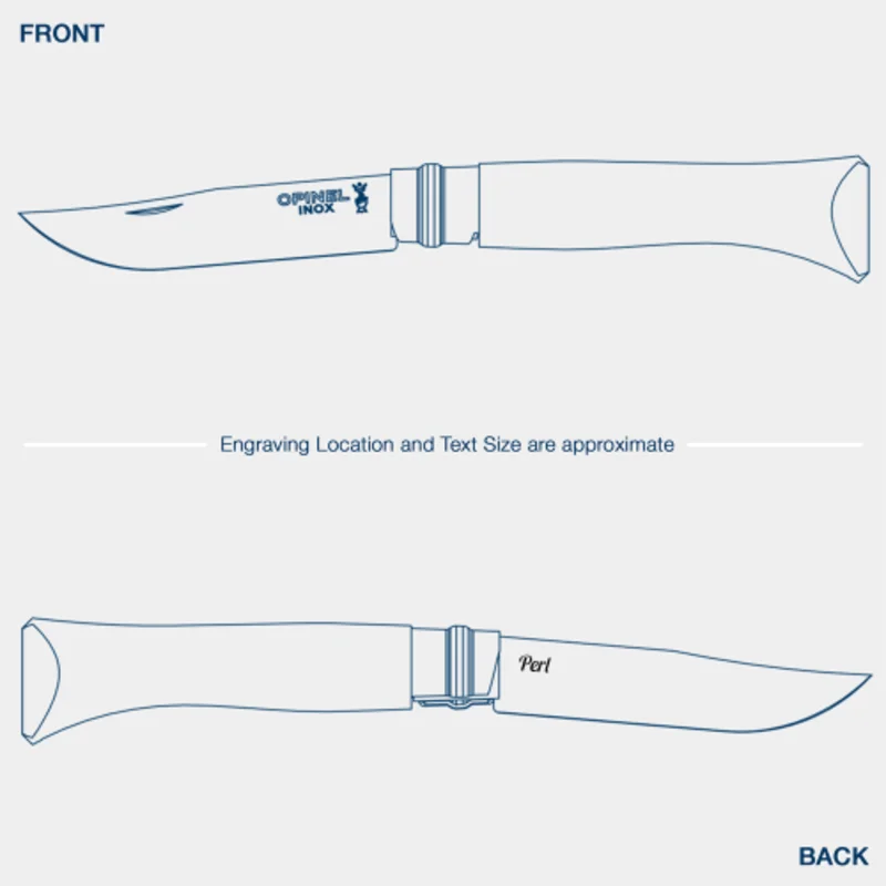 No.08 Polished Stainless Steel Folding Knife - Padouk