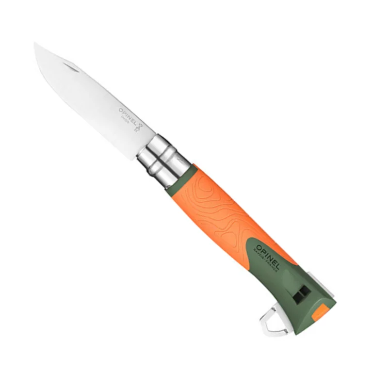 No.12 Outdoor Explore Folding Knife With Tick Remover Orange