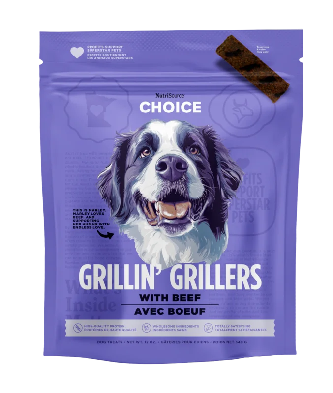 NutriSource Beef Grillin' Grillers Dog Treats