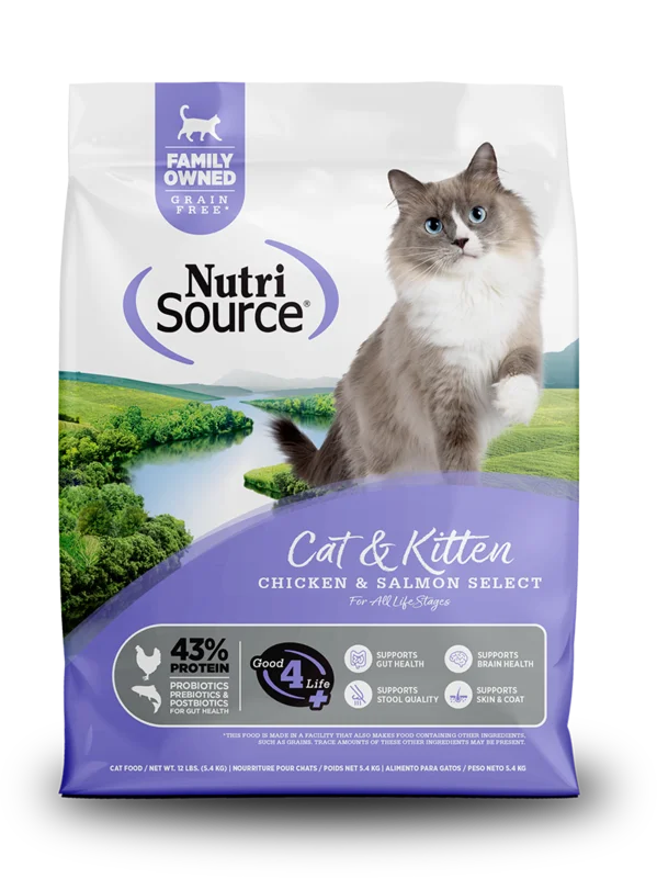 NutriSource Chicken & Salmon Select Recipe Healthy Grain Free Cat & Kitten Food