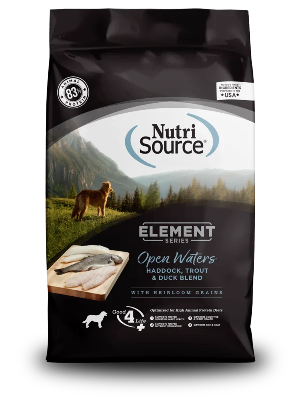 NutriSource Element Series Open Waters Haddock, Trout, & Duck High Animal Protein Blend