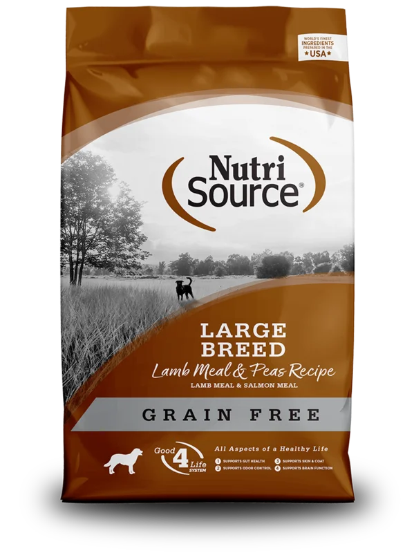 NutriSource Grain Free Large Breed Lamb Meal & Peas Recipe