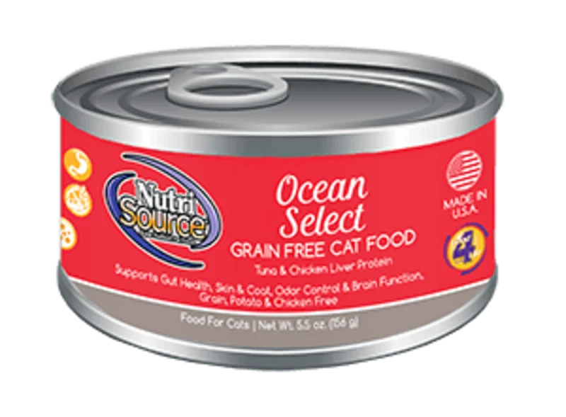 NutriSource Grain Free Ocean Select Canned Cat Food