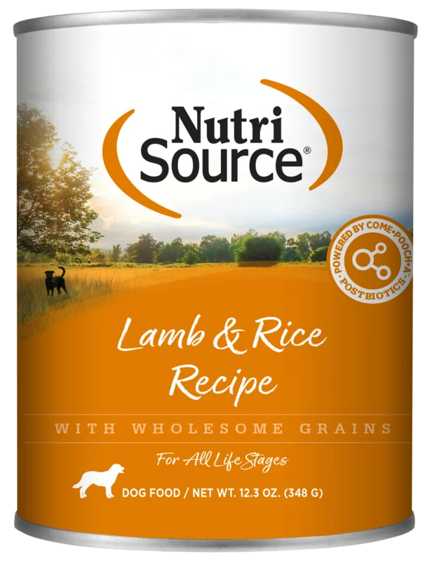 NutriSource Lamb & Rice Formula Healthy Wet Dog Food