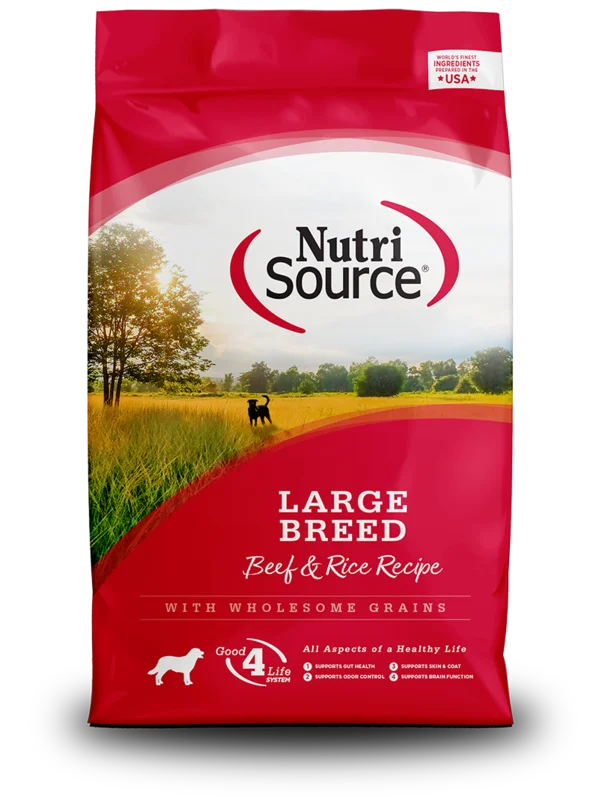 NutriSource Large Breed Beef & Rice Recipe Dog Food