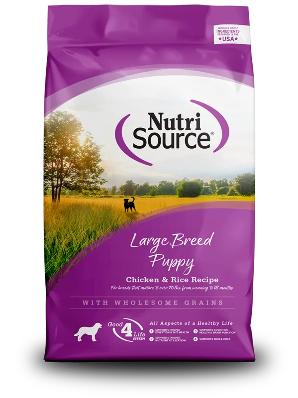 NutriSource Large Breed Puppy Recipe Healthy Puppy Food for Large Breeds