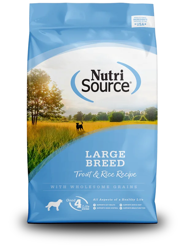 NutriSource Large Breed Trout & Rice Recipe Dog Food