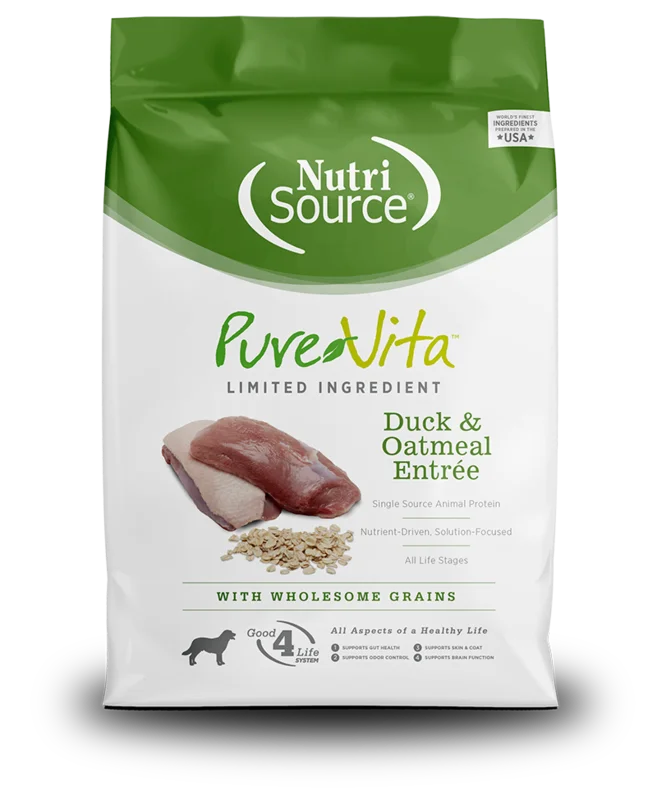 NutriSource PureVita Limited Ingredient Duck & Oatmeal Entre Dog Food