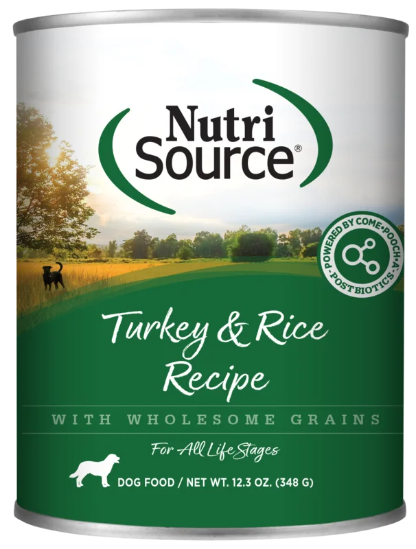 NutriSource Turkey & Rice Recipe Healthy Wet Dog Food
