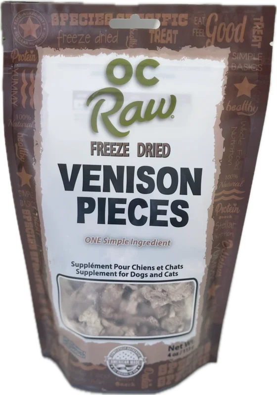 OC Raw Dog Freeze Dried Venison 4oz