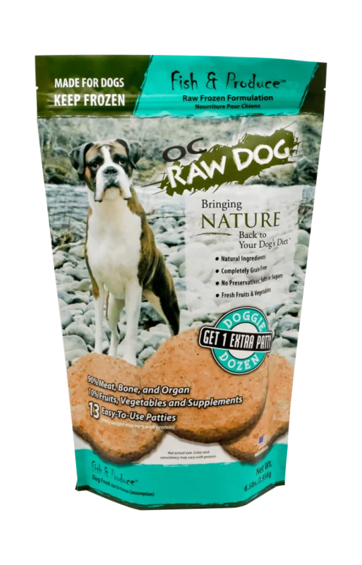 OC Raw Dog Frozen Fish & Produce Patty