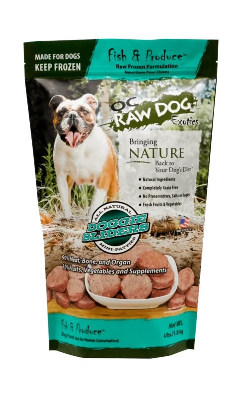 OC Raw Dog Frozen Fish & Produce Sliders