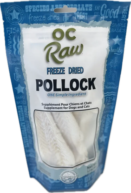 OC Raw Dog OC Raw Freeze Dried Pollock for Dogs and Cats