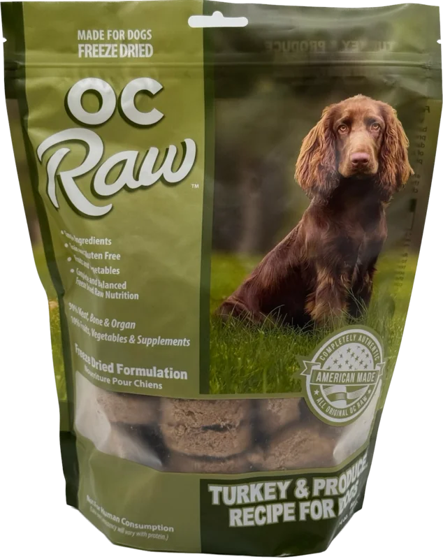 Oc Raw Dog Turkey & Produce Freeze Dried Sliders