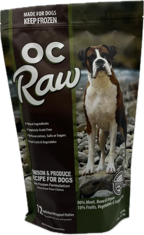 OC Raw Dog Venison & Produce