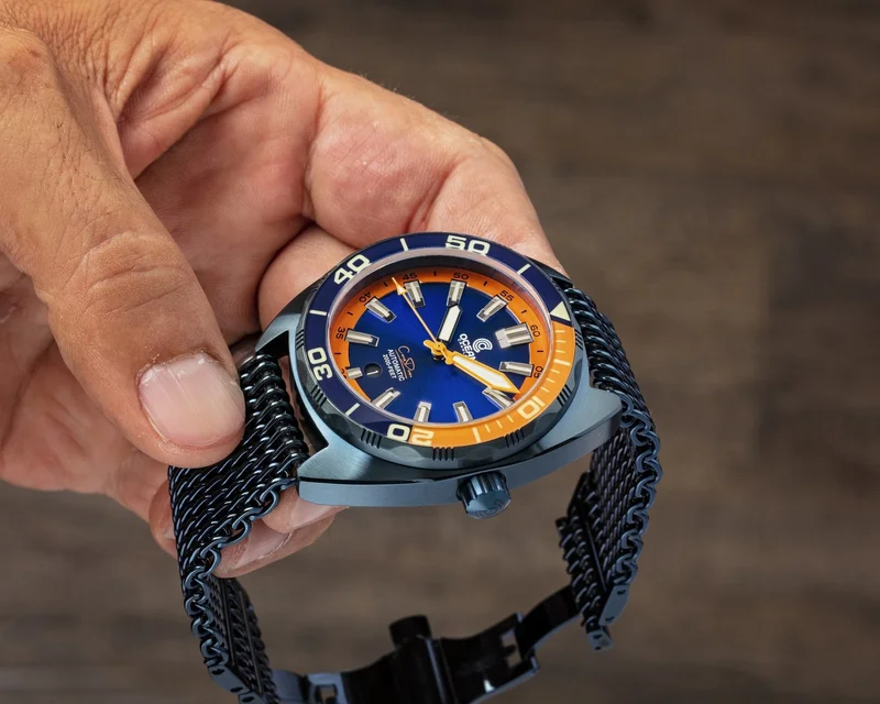 Ocean Crawler Blue Steel Blue/Orange