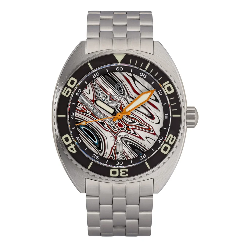 Ocean Crawler Core Diver - Fordite - Type B - Striped, Multiple colors