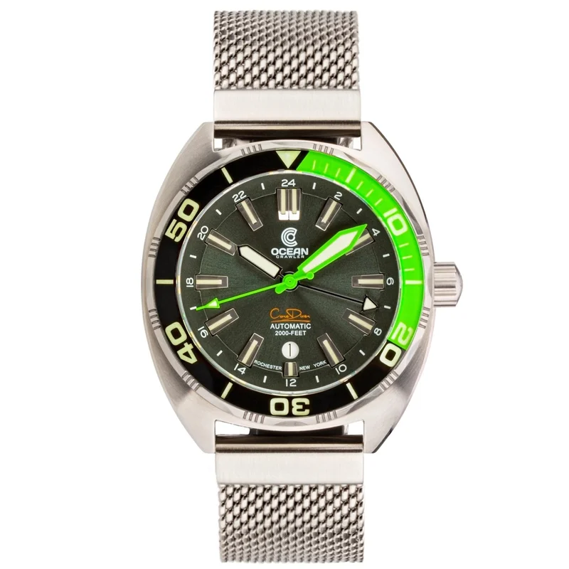 Ocean Crawler Core Diver GMT - Black/Green