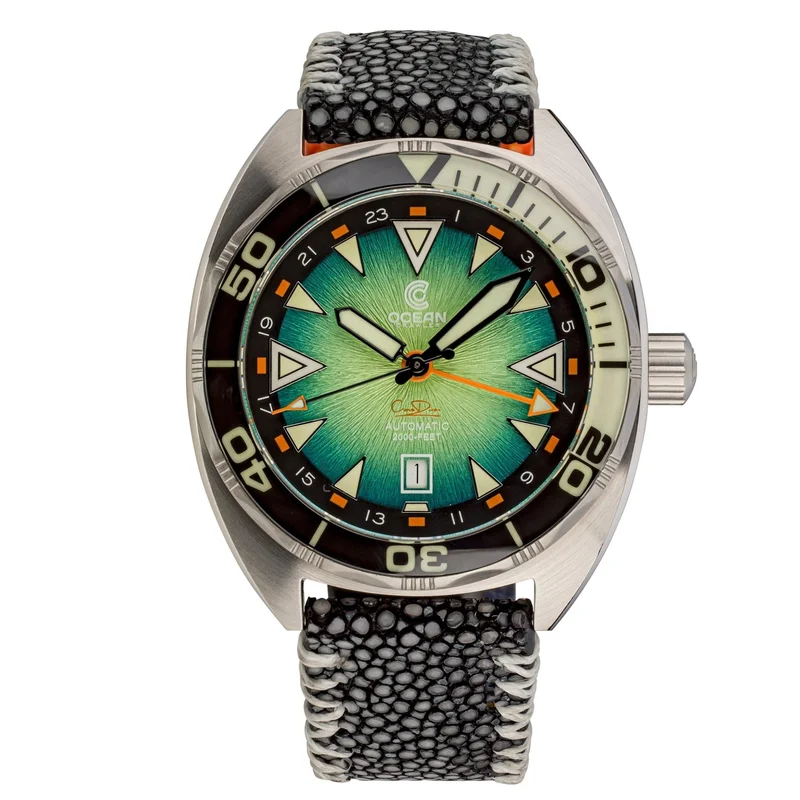 Ocean Crawler Core Diver GMT V2 - Black/Green