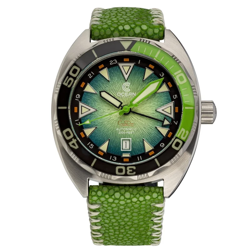 Ocean Crawler Core Diver GMT V2 - Green/Green