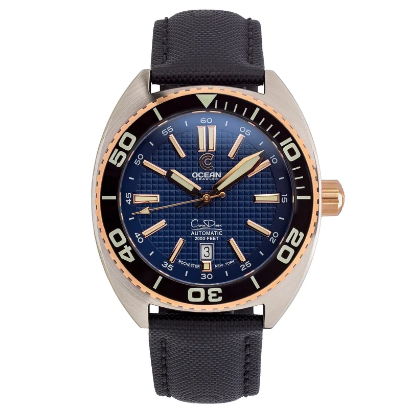 Ocean Crawler Core Diver - Solid 18K Red Gold Bezel